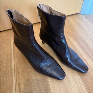 Madewell Brown Leather Ankle Boots